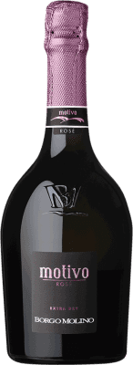 19,95 € Envío gratis | Espumoso rosado Borgo Molino Motivo Spumante Rosé Extra Dry Extra Seco I.G.T. Marca Trevigiana Venecia Italia Pinot Negro, Nebbiolo, Glera Botella 75 cl