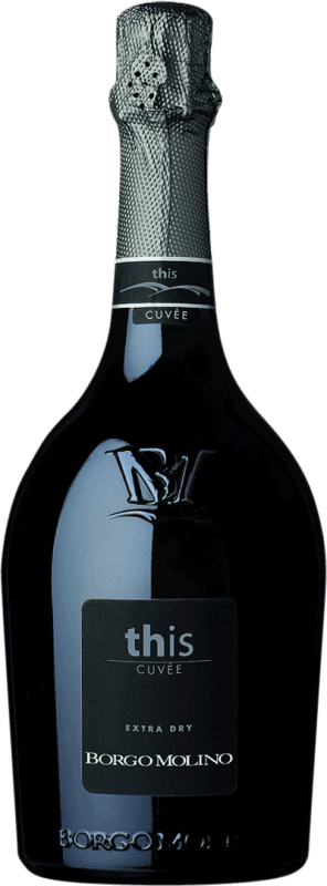 56,95 € Spedizione Gratuita | Spumante bianco Borgo Molino This Prestige Cuvée Spumante Brut I.G.T. Marca Trevigiana Venecia Italia Nebbiolo, Glera Bottiglia Magnum 1,5 L