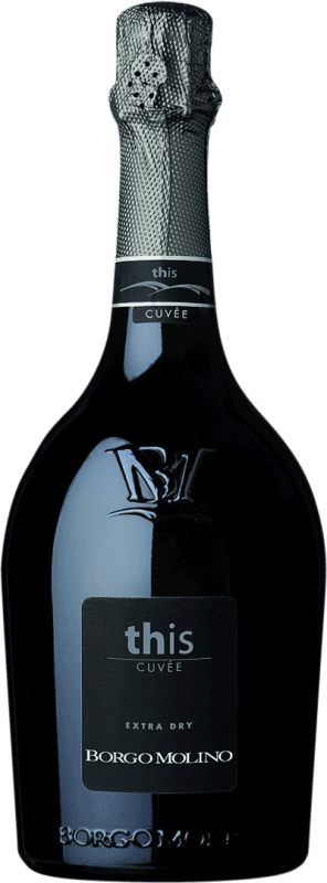 49,95 € Spedizione Gratuita | Spumante bianco Borgo Molino This Cuvée Prestige Spumante Brut I.G.T. Marca Trevigiana Venecia Italia Nebbiolo, Glera Bottiglia Magnum 1,5 L