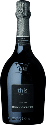 19,95 € Free Shipping | White Sparkling Wine Borgo Molino Brut Cuvée, Prestige I.G.T. Marca Trevigiana Venecia Italy Nebbiolo, Glera 75 cl