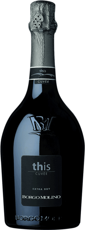 19,95 € Spedizione Gratuita | Spumante bianco Borgo Molino This Cuvée Prestige Spumante Brut I.G.T. Marca Trevigiana Venecia Italia Nebbiolo, Glera Bottiglia 75 cl