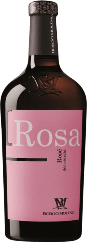 9,95 € Envío gratis | Vino rosado Borgo Molino I Rosa Rosé I.G.T. Venezia Venecia Italia Cabernet Sauvignon, Raboso Botella 75 cl