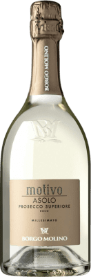 22,95 € Envío gratis | Espumoso blanco Borgo Molino Motivo Spumante Brut D.O.C. Prosecco Venecia Italia Glera Botella 75 cl