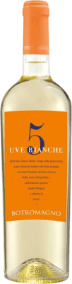 16,95 € Envoi gratuit | Vin blanc Botromagno 5 Uve Bianche I.G.T. Puglia Pouilles Italie Malvasía, Chardonnay, Fiano, Greco, Verdeca Bouteille 75 cl