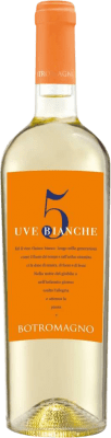 12,95 € Spedizione Gratuita | Vino Bianco Botromagno 5 Uve Bianche I.G.T. Puglia Puglia Italia Malvasia, Chardonnay, Fiano, Greco, Verdeca 75 cl