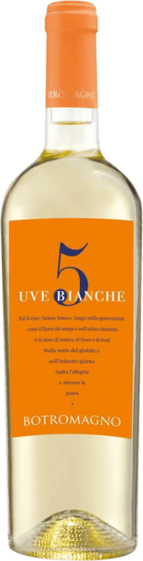 16,95 € Бесплатная доставка | Белое вино Botromagno 5 Uve Bianche I.G.T. Puglia Апулия Италия Malvasía, Chardonnay, Fiano, Greco, Verdeca бутылка 75 cl