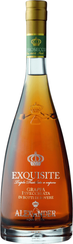 47,95 € Kostenloser Versand | Grappa Bottega Alexander Exquisite Barrel Aged — Fassgereift D.O.C. Prosecco Friaul-Julisch Venetien Italien Glera Flasche 70 cl