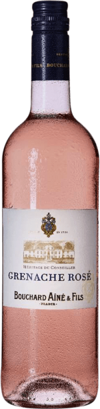 7,95 € Spedizione Gratuita | Vino rosato Bouchard Aîné Héritage du Conseiller Rosé I.G.P. Vin de Pays d'Oc bordò Francia Grenache Bottiglia 75 cl