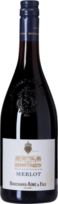 15,95 € Spedizione Gratuita | Vino rosso Bouchard Aîné Héritage du Conseiller I.G.P. Vin de Pays d'Oc bordò Francia Merlot Bottiglia 75 cl