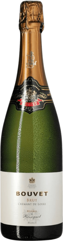 19,95 € Envoi gratuit | Vin Mousseux Blanc Bouvet Ladubay Rossignol Brut Cuvée Réserve A.O.C. Crémant de Loire Loire France Chardonnay, Chenin 75 cl