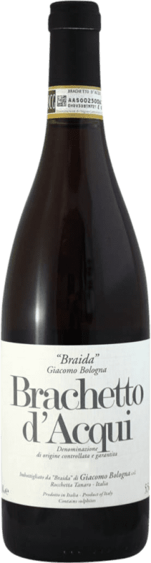 14,95 € Kostenloser Versand | Rotwein Braida di Giacomo Bologna D.O.C.G. Brachetto d'Acqui Piemont Italien Brachetto Flasche 75 cl