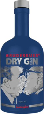 105,95 € 免费送货 | 金酒 Bruderkuss Classic Blue Edition 普法尔茨 德国 瓶子 Medium 50 cl