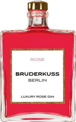 71,95 € 免费送货 | 金酒 Bruderkuss Luxury Rose Gin 普法尔茨 德国 瓶子 Medium 50 cl