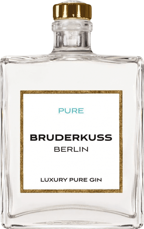 45,95 € 免费送货 | 金酒 Gin Bruderkuss Luxury — 奢华, Pure — 纯净 普法尔茨 德国 中瓶装 50 cl