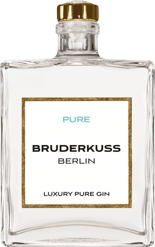 53,95 € Spedizione Gratuita | Gin Bruderkuss Luxury Pure Gin PFALZ Germania Bottiglia Medium 50 cl