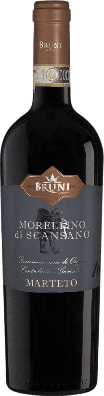 18,95 € Envio grátis | Vinho tinto Cascina Bruni Marteto D.O.C.G. Morellino di Scansano Itália Sangiovese, Nebbiolo, Alicante Bouschet Garrafa 75 cl