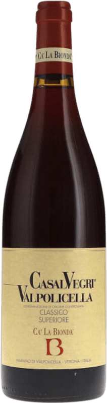 28,95 € 免费送货 | 红酒 Cà la Bionda Casal Vegri Classico Superiore D.O.C. Valpolicella Venecia 意大利 Corvina, Rondinella, Corvinone 瓶子 75 cl