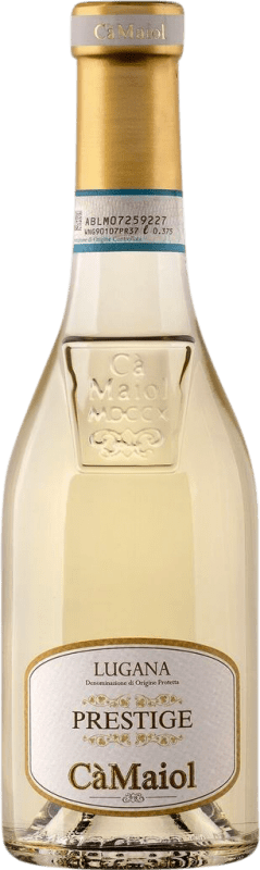 10,95 € Envio grátis | Vinho Branco Cà Maiol Prestige D.O.C. Lugana Lombardia Itália Trebbiano Meia Garrafa 37 cl