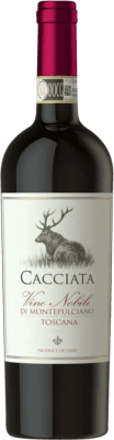 18,95 € Spedizione Gratuita | Vino rosso Cacciata D.O.C.G. Vino Nobile di Montepulciano Italia Sangiovese, Canaiolo Bottiglia 75 cl