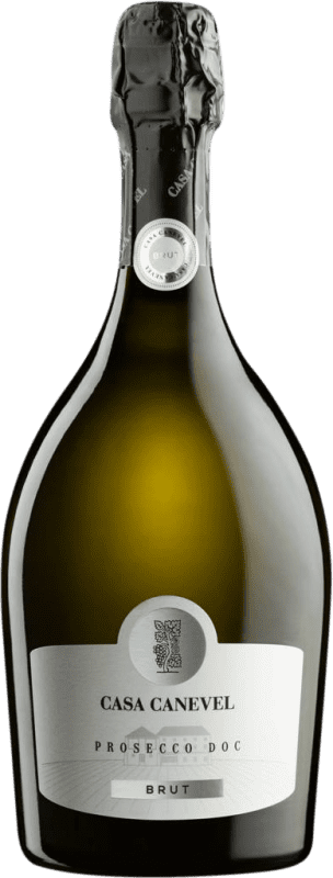 19,95 € Бесплатная доставка | Белое игристое вино Canevel Brut — брют D.O.C. Prosecco Фриули-Венеция-Джулия Италия Glera — Глера Бутылка 75 cl