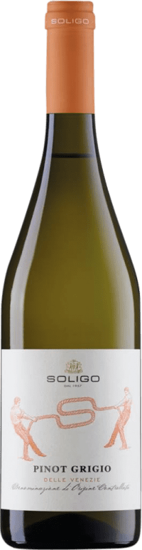 8,95 € Kostenloser Versand | Weißwein Colli del Soligo I.G.T. Delle Venezie Venecia Italien Grauburgunder Flasche 75 cl