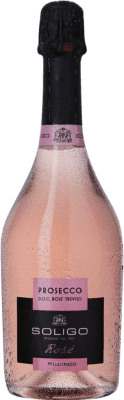 15,95 € 免费送货 | 玫瑰气泡酒 Colli del Soligo Rosé 香槟 I.G.T. Treviso Venecia 意大利 Nebbiolo, Glera 瓶子 75 cl