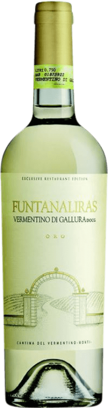 22,95 € Envío gratis | Vino Blanco Cantina del Vermentino Monti. Funtanaliras D.O.C.G. Vermentino di Gallura Cerdeña Italia Vermentino 75 cl
