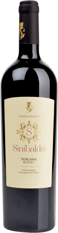 19,95 € 送料無料 | 赤ワイン Cantina Gentili Sinibaldo Rosso I.G.T. Toscana トスカーナ イタリア Merlot, Cabernet Sauvignon, Sangiovese, Petit Verdot ボトル 75 cl