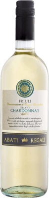 6,95 € Spedizione Gratuita | Vino bianco Abati Regali D.O.C. Friuli Grave Friuli-Venezia Giulia Italia Chardonnay Bottiglia 75 cl