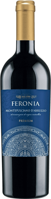5,95 € Kostenloser Versand | Rotwein Galasso Feronia Premium D.O.C. Montepulciano d'Abruzzo Abruzzen Italien Montepulciano Flasche 75 cl