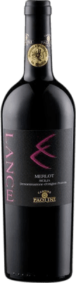 7,95 € Бесплатная доставка | Красное вино Paolini Lance D.O.C. Sicilia Сицилия Италия Merlot — Мерло 75 cl