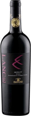 7,95 € 免费送货 | 红酒 Paolini Lance D.O.C. Sicilia 西西里岛 意大利 Merlot 瓶子 75 cl