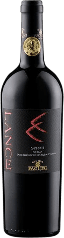 8,95 € Kostenloser Versand | Rotwein Paolini Lance D.O.C. Sicilia Sizilien Italien Syrah Flasche 75 cl