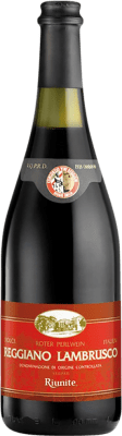 8,95 € Spedizione Gratuita | Vino Rosso Riunite Reggiano Dulce — Dolce I.G.T. Emilia Romagna Emilia-Romagna Italia Lambrusco 75 cl