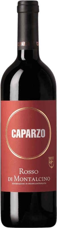 15,95 € Kostenloser Versand | Rotwein Caparzo D.O.C. Rosso di Montalcino Toskana Italien Sangiovese Grosso Flasche 75 cl