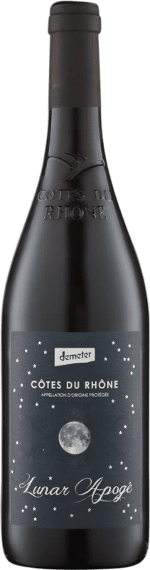 16,95 € 送料無料 | 赤ワイン Carabiniers Lunar Apogé Rouge Demeter A.O.C. Côtes du Rhône ローヌ フランス Grenache Tintorera, Nebbiolo, Mourvèdre, Cinsault ボトル 75 cl