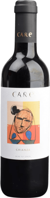 5,95 € 免费送货 | 红葡萄酒 Care Crianza — 陈酿 D.O. Cariñena 阿拉贡 西班牙 Tempranillo — 丹魄, Merlot — 梅洛 半瓶装 37 cl