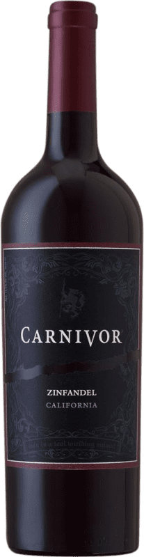 14,95 € Envio grátis | Vinho tinto Carnivor I.G. California California Estados Unidos Zinfandel Garrafa 75 cl