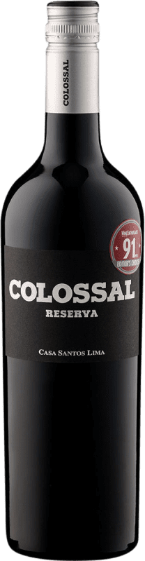 10,95 € Бесплатная доставка | Красное вино Santos Lima Colossal Резерв I.G. Vinho Regional de Lisboa Lisboa Португалия Syrah, Nebbiolo, Tinta Roriz, Alicante Bouschet бутылка 75 cl