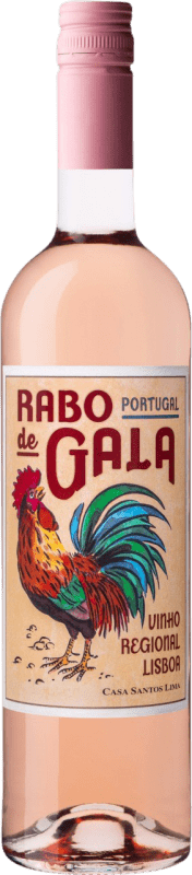 9,95 € Бесплатная доставка | Розовое вино Santos Lima Rabo de Gala Rosé — Розе I.G. Vinho Regional de Lisboa Lisboa Португалия Cabernet Sauvignon — Каберне Совиньон, Castelão — Каштелау 75 cl