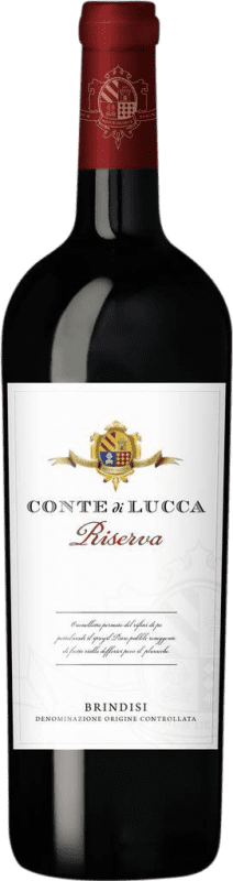 10,95 € Kostenloser Versand | Rotwein Botter Carlo Conte di Lucca Reserve — Gereift D.O.C. Brindisi Apulien Italien Sangiovese Flasche 75 cl