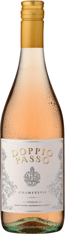 9,95 € Spedizione Gratuita | Vino rosato Botter Carlo Doppio Passo Rosato I.G.T. Puglia Puglia Italia Primitivo Bottiglia 75 cl