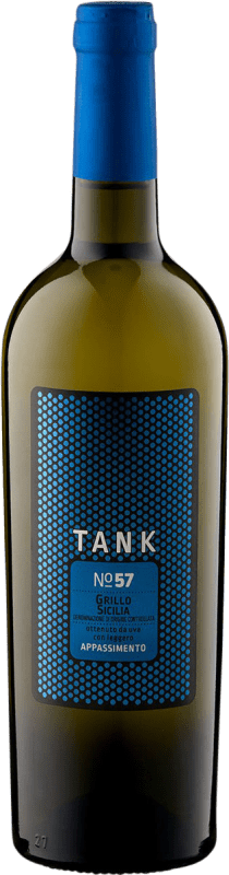 9,95 € Spedizione Gratuita | Vino bianco Caruso e Minini Tank Nº 57 Appassimento D.O.C. Sicilia Sicilia Italia Grillo Bottiglia 75 cl