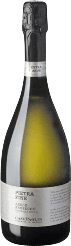 23,95 € Envoi gratuit | Blanc mousseux Case Paolin Pietra Fine Superiore Spumante D.O.C. Prosecco Lombardia Italie Bouteille 75 cl