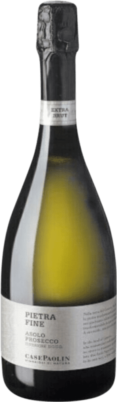 26,95 € Envío gratis | Espumoso blanco Case Paolin Pietra Fine Superiore Spumante D.O.C. Prosecco Lombardia Italia Botella 75 cl