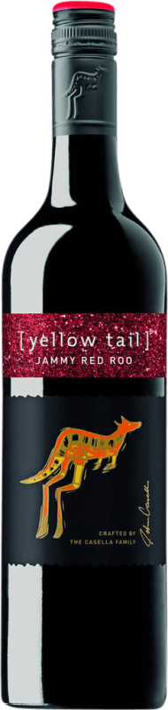 8,95 € 送料無料 | 赤ワイン Casella Yellow Tail Jammy Red I.G. Southern Australia 南オーストラリア州 オーストラリア Cabernet Sauvignon ボトル 75 cl