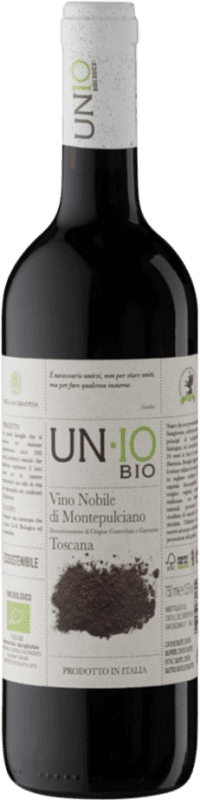 19,95 € Free Shipping | Red wine Castelli del Grevepesa UN-IO D.O.C.G. Vino Nobile di Montepulciano Italy Prugnolo Gentile Bottle 75 cl