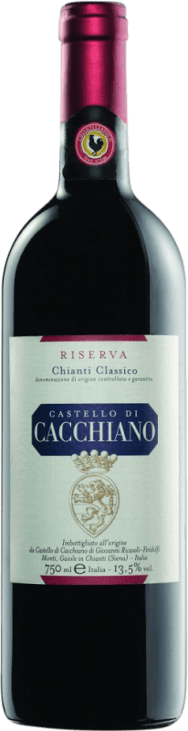 45,95 € Envio grátis | Vinho tinto Castello di Cacchiano Reserva D.O.C.G. Chianti Classico Itália Sangiovese, Malvasia Preta, Colorino, Canaiolo Garrafa 75 cl