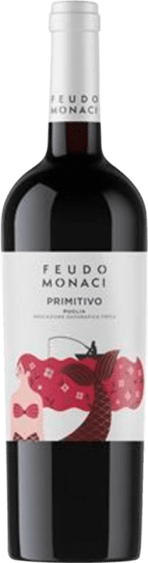 9,95 € Envio grátis | Vinho Tinto Castello Monaci I.G.T. Puglia Puglia Itália Primitivo 75 cl
