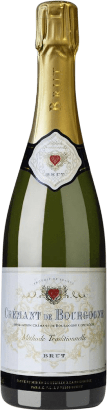 17,95 € Envio grátis | Espumante branco Cave de Lugny Méthode Traditionnelle Brut A.O.C. Crémant de Bourgogne Borgonha França Pinot Preto, Chardonnay Garrafa 75 cl